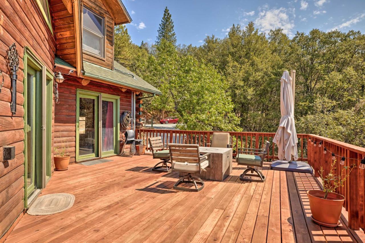 Stunning Log Cabin With Great Views, Firepit, Deck Near Twain Hart Sonora Eksteriør bilde