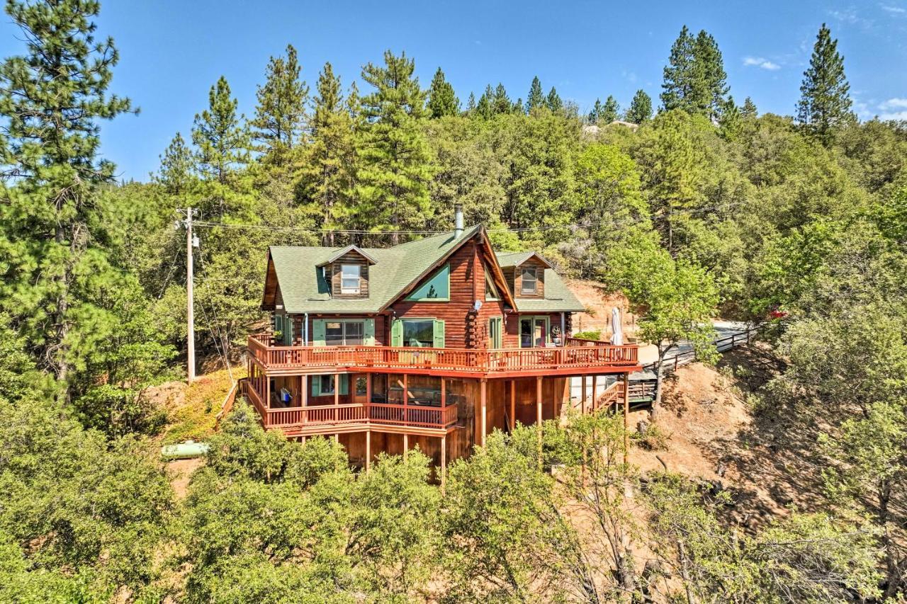 Stunning Log Cabin With Great Views, Firepit, Deck Near Twain Hart Sonora Eksteriør bilde
